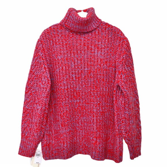 Shantex Knit Multicolor Turtle Neck Sweater NWT - Picture 2 of 12